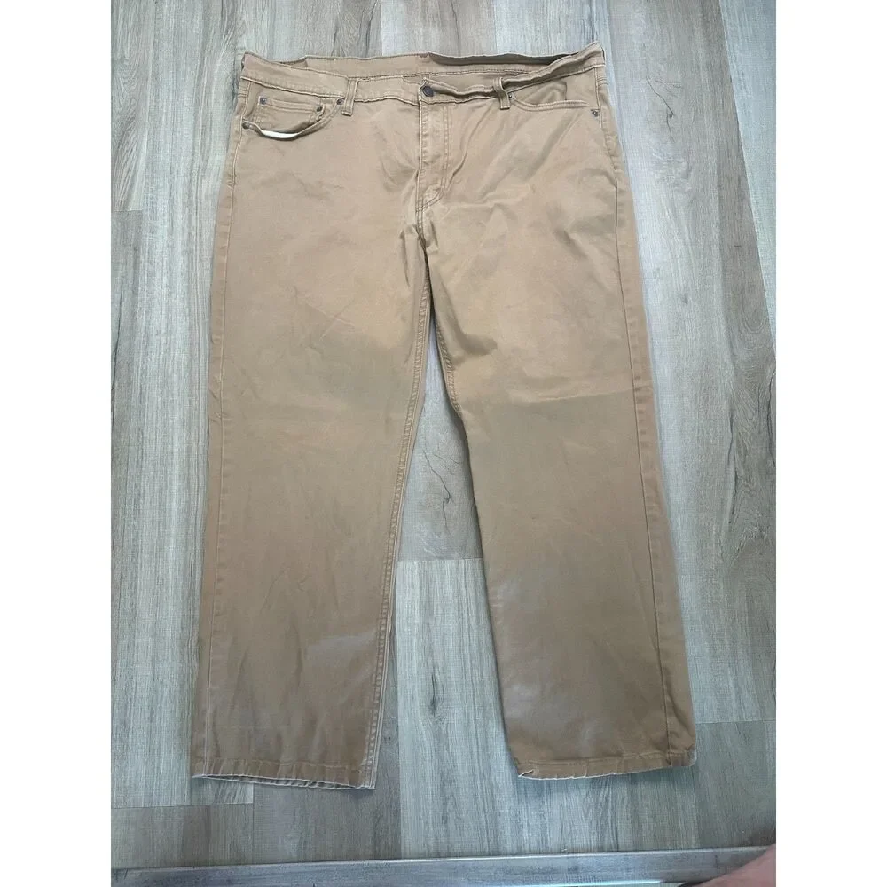 Levi Strauss & Co. 541 Tan Camel Mens Waist Size 42 Hemmed